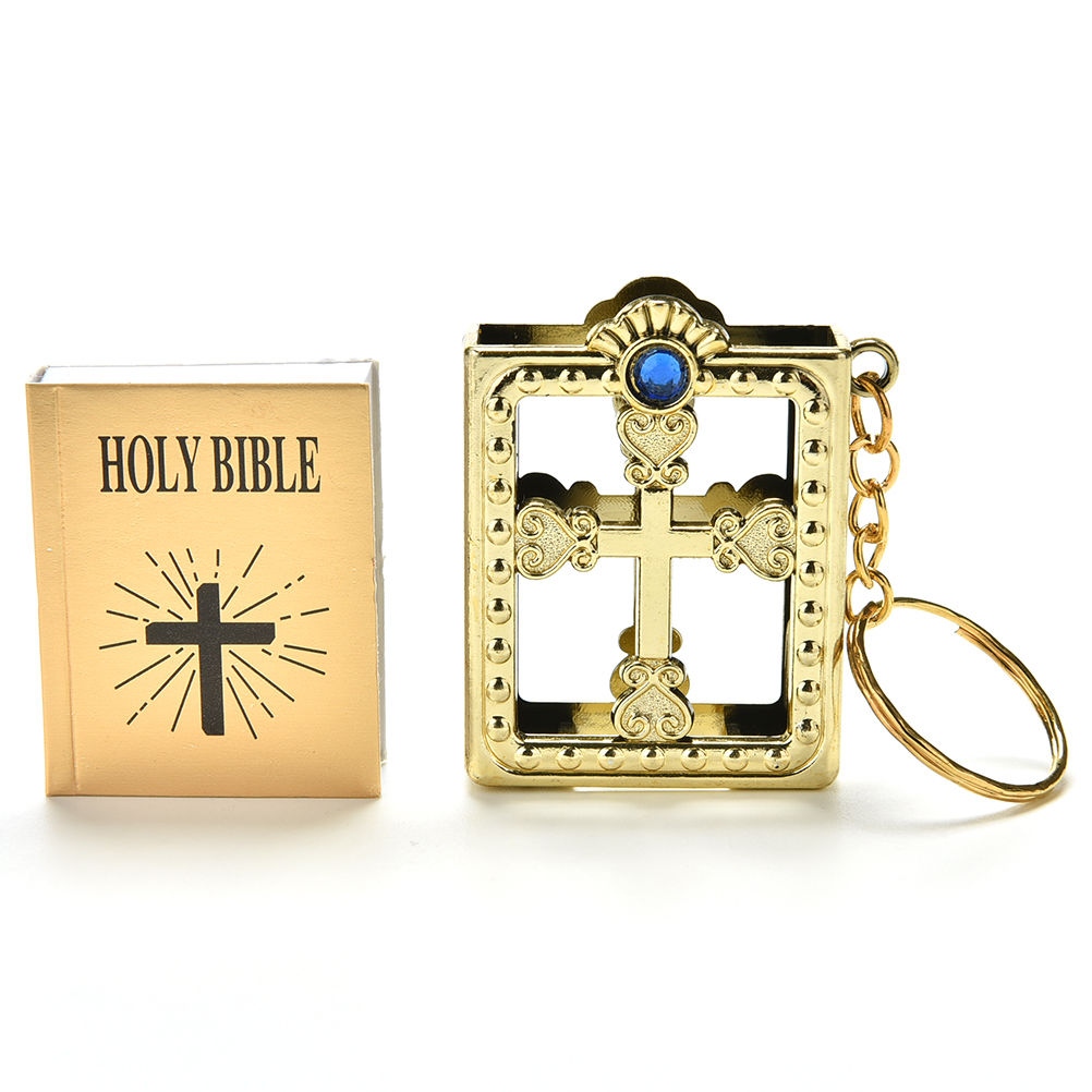 Gold Mini Bible Keychain - Imagen 5