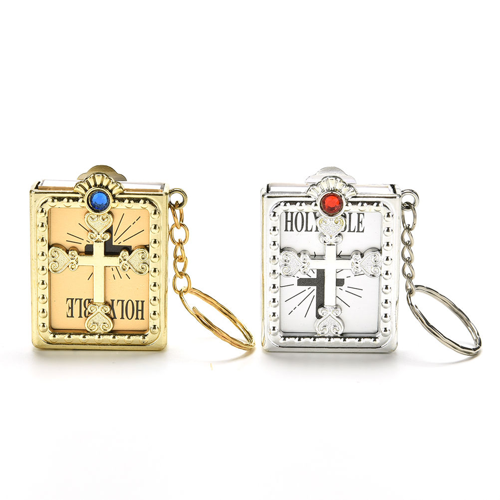 Gold Mini Bible Keychain - Imagen 7