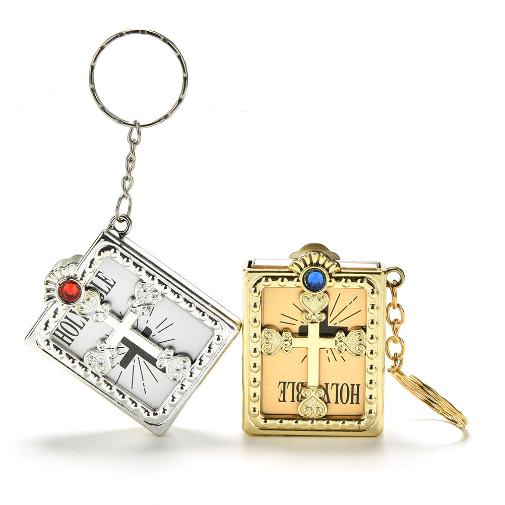 Gold Mini Bible Keychain - Imagen 8
