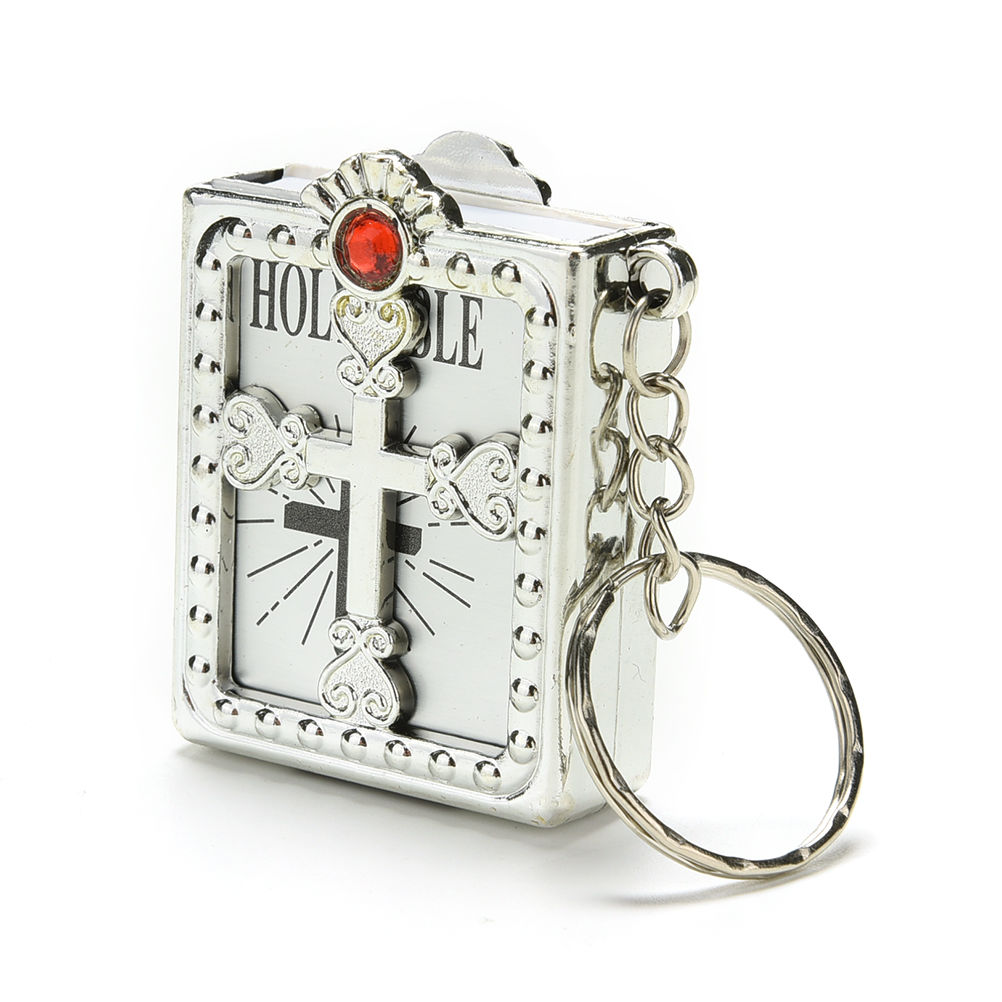 Gold Mini Bible Keychain - Imagen 2