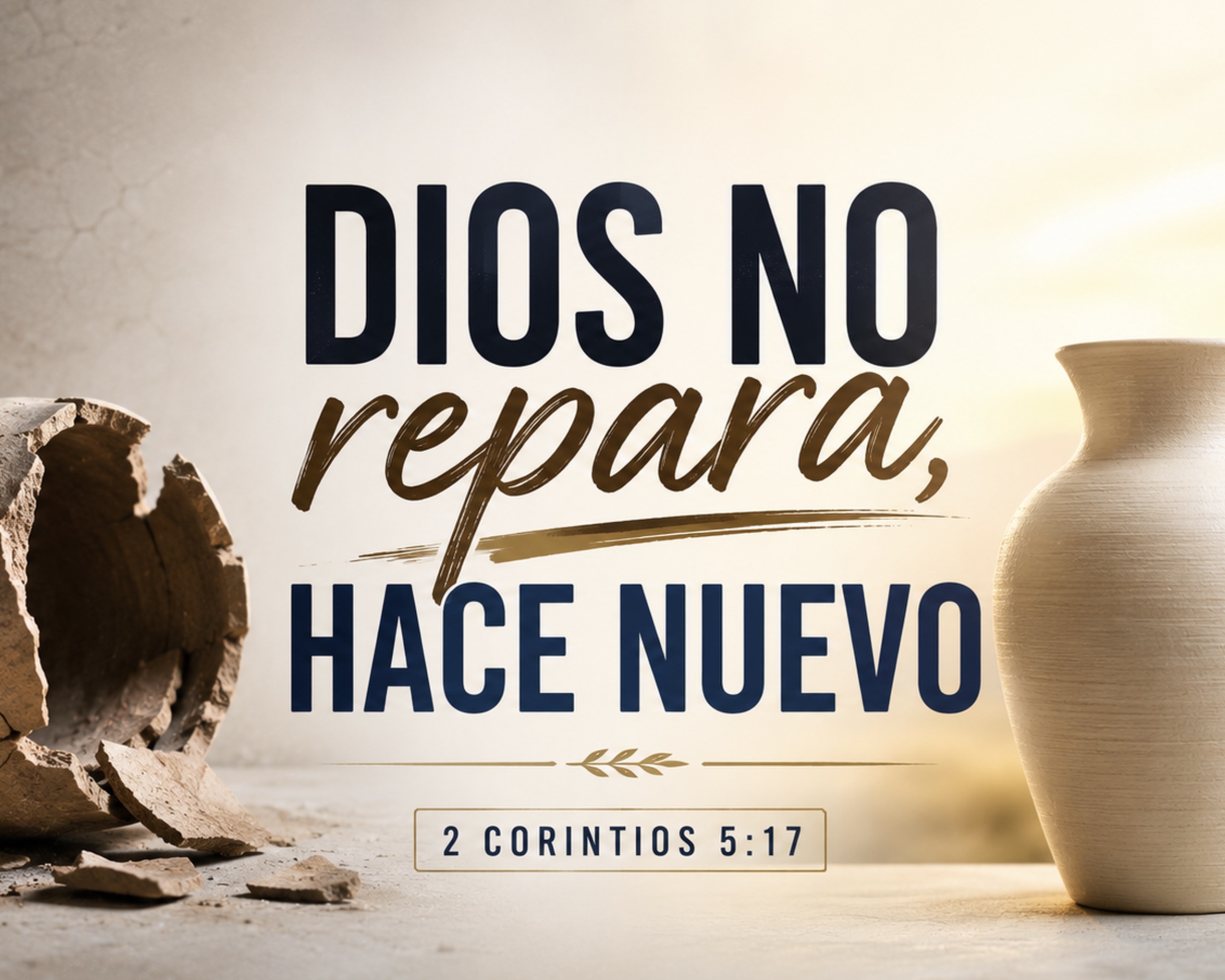 Dios no repara, hace nuevo