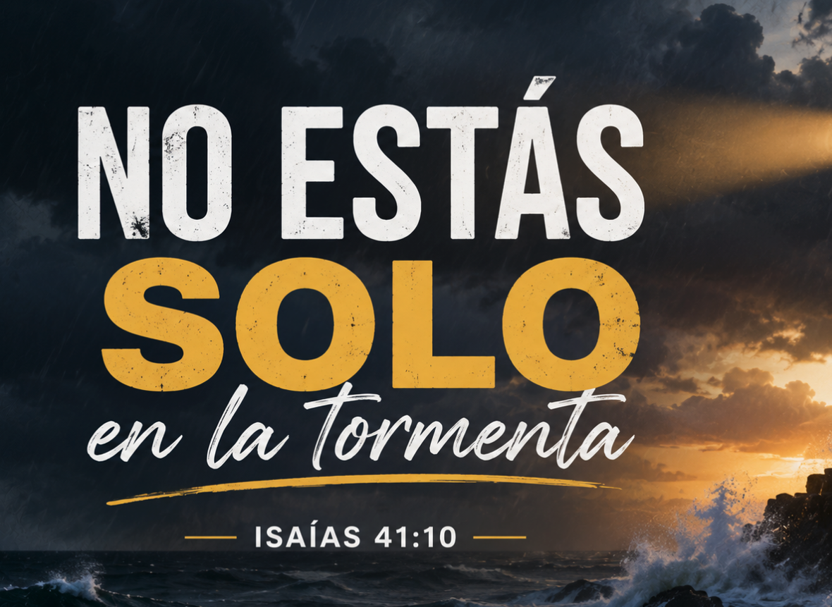 No estás solo en la tormenta