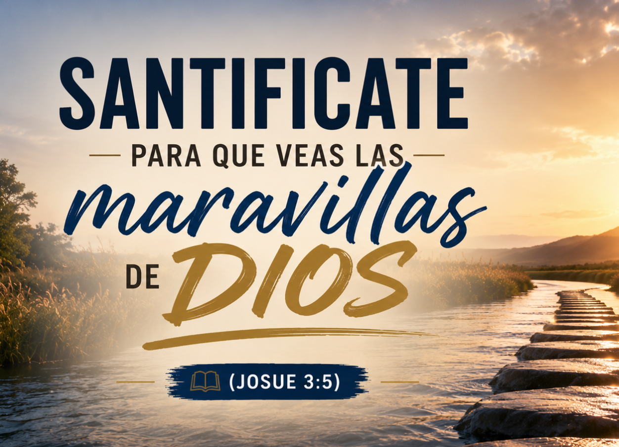 Santifícate para que veas las maravillas de Dios